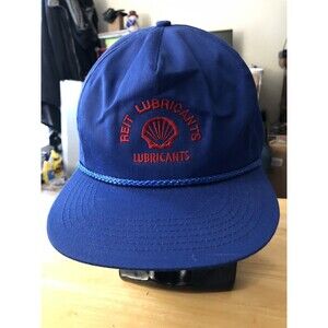 Vintage Reit Lubricants Shell Oil Hat Snapback Trucker 1980s New Unworn